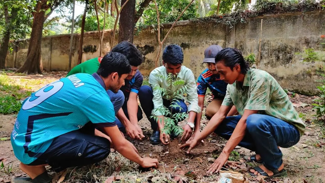 ঢাবির জসীম উদদীন হলে ছাত্রলীগের বৃক্ষরোপণ