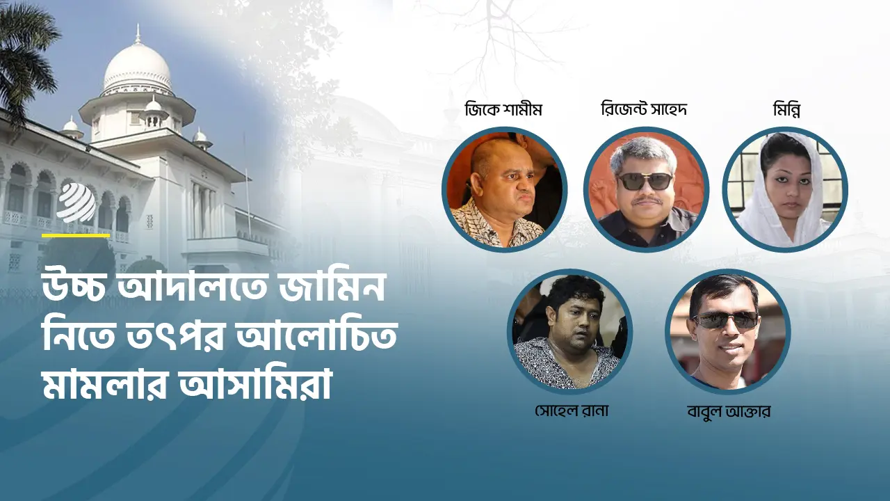 যে কোনো উপায়ে জামিন নিতে তৎপর আলোচিত মামলার আসামিরা