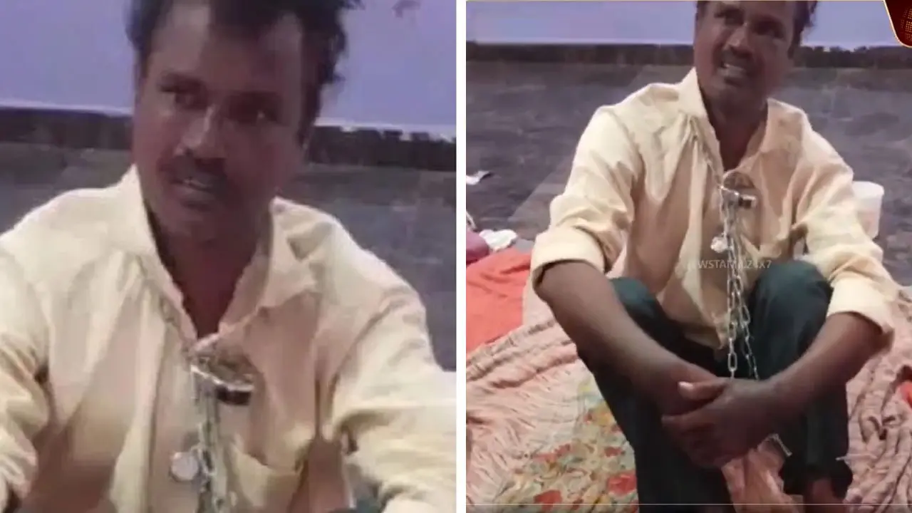 ভিডিও: সম্পত্তি নিয়ে বিবাদ, স্বামীকে শিকলে বেঁধে মারধর স্ত্রীর