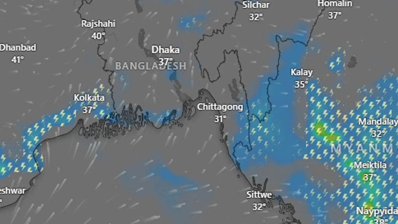 তীব্র বজ্রপাত, কালবৈশাখী ও শিলাবৃষ্টির আশঙ্কা