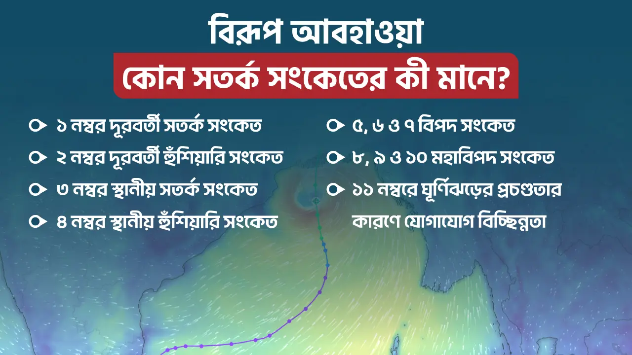 কোন সতর্ক সংকেতের কী মানে?