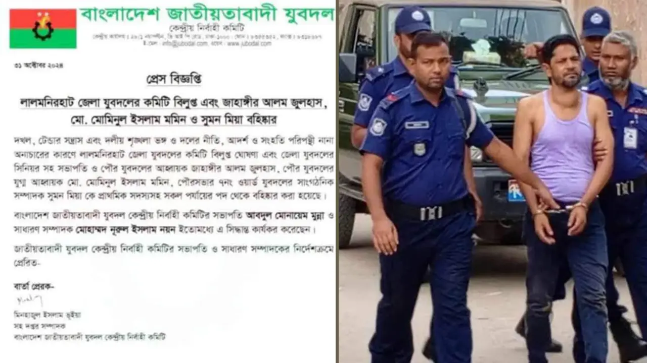 দরপত্র জমাদানে বাধা দেওয়ায় যুবদলের ৩ নেতা বহিষ্কার, কমিটি বিলুপ্ত