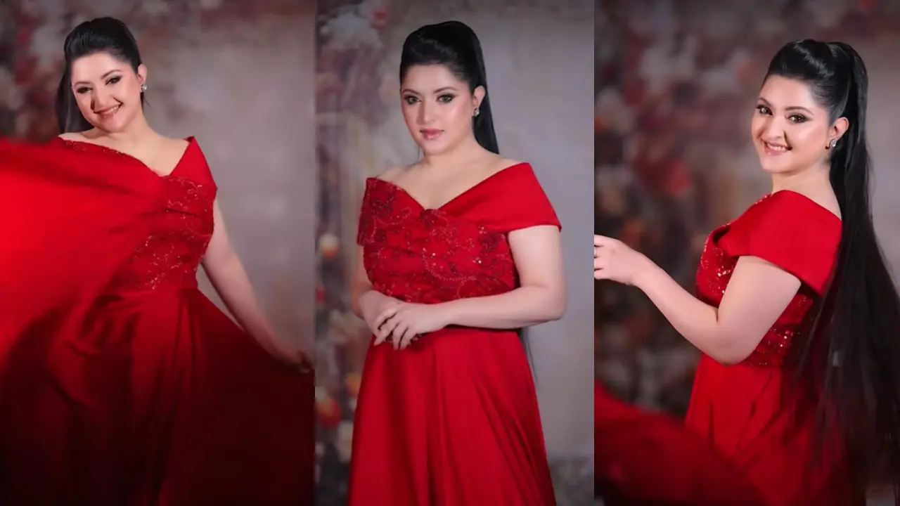 লাল পরীর বেশে ঝড় তুললেন পরীমণি