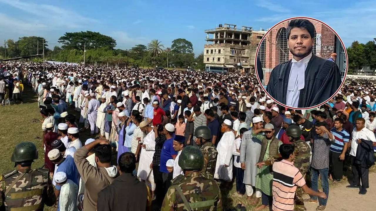 চার দফা জানাজা শেষে চিরশায়িত অ্যাডভোকেট সাইফুল