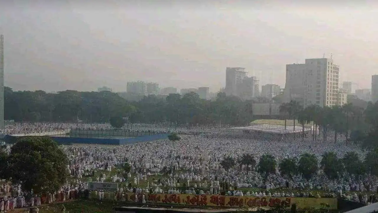সোহরাওয়ার্দী উদ্যানে আলেম-ওলামাদের ঢল