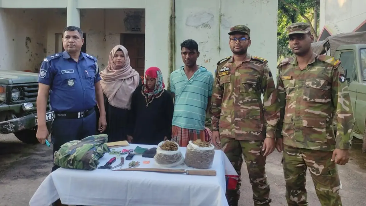লক্ষ্মীপুরে যৌথ অভিযানে মাদকদ্রব্যসহ মা-ছেলে গ্রেপ্তার 