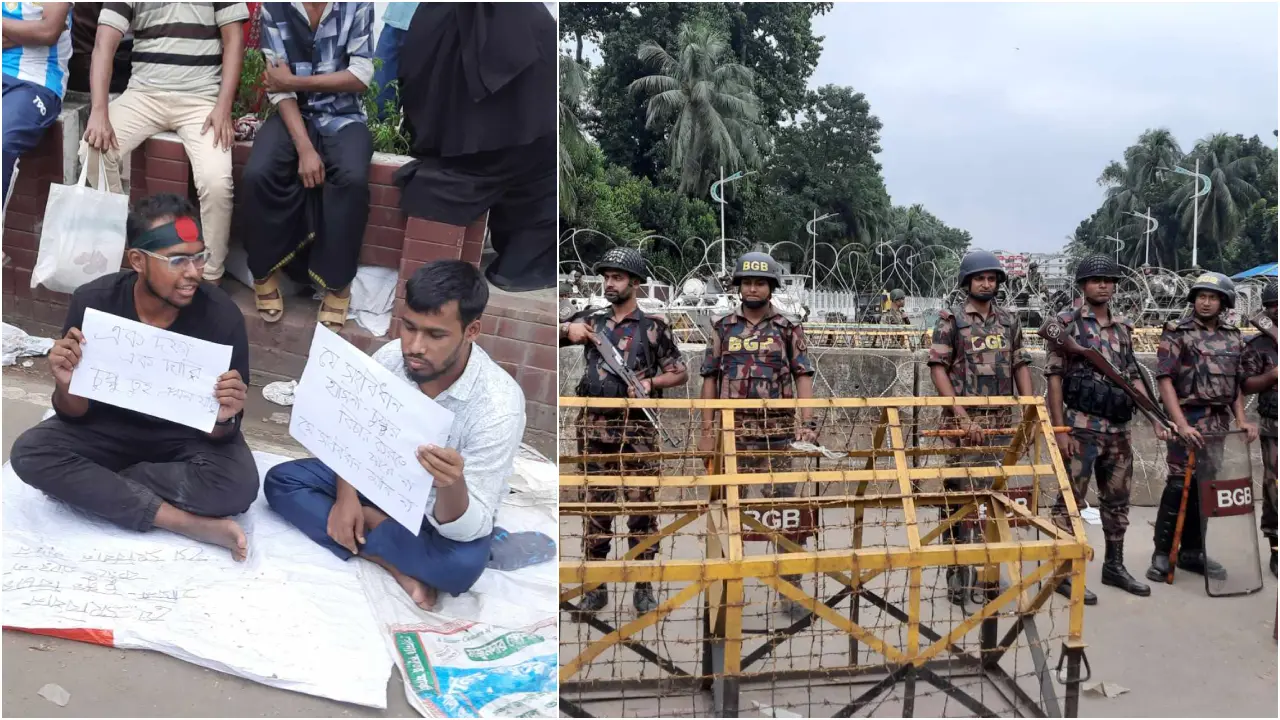 বঙ্গভবনের সামনে কড়া নিরাপত্তা, আজও বিক্ষোভ