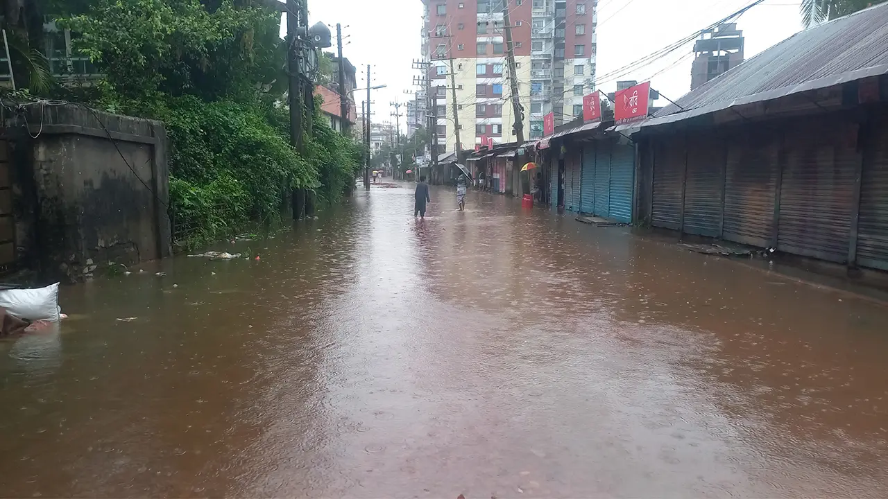 চাঁদপুরে ২৪ ঘণ্টায় সর্বোচ্চ বৃষ্টিপাতের রেকর্ড