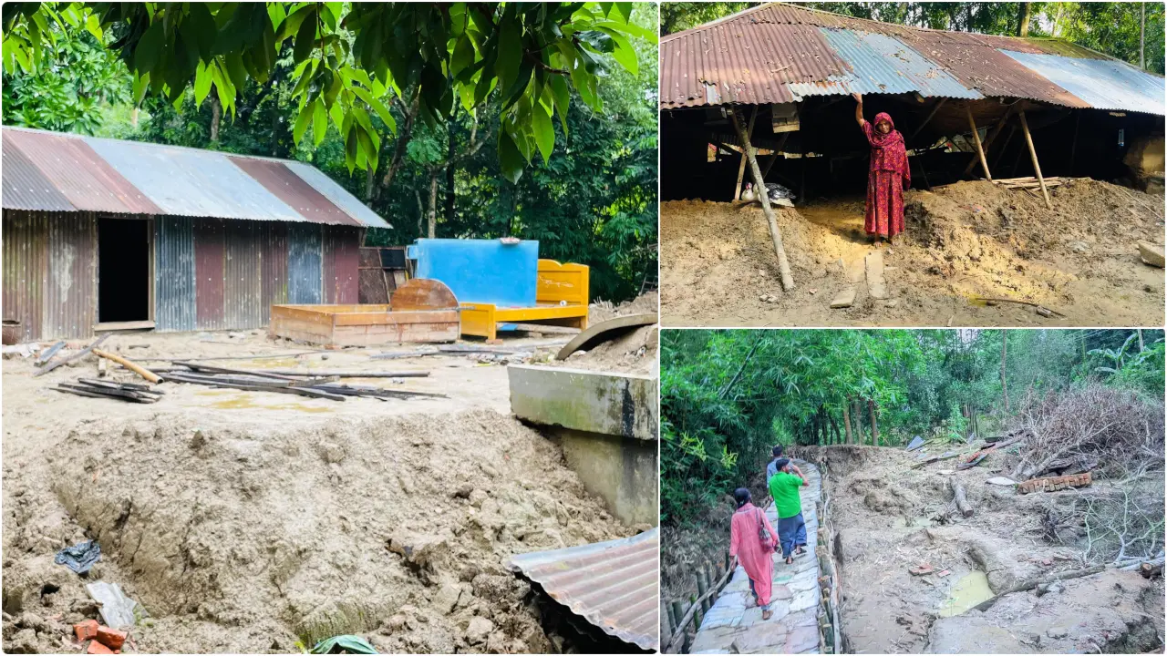 ফেনীতে ভয়াবহ বন্যার দেড় মাস পার হলেও পুনর্বাসনে নেই তৎপরতা