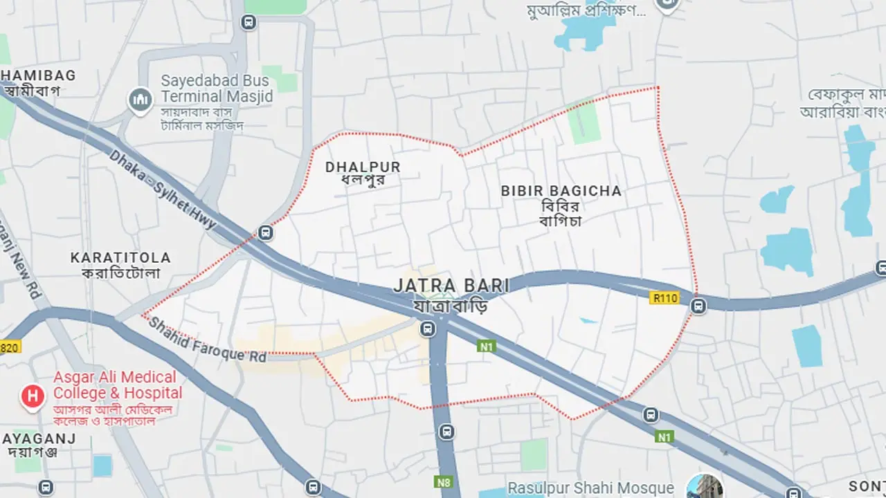 যাত্রাবাড়ীতে কাভার্ডভ্যানের ধাক্কায় রিকশাচালক ও যাত্রী নিহত