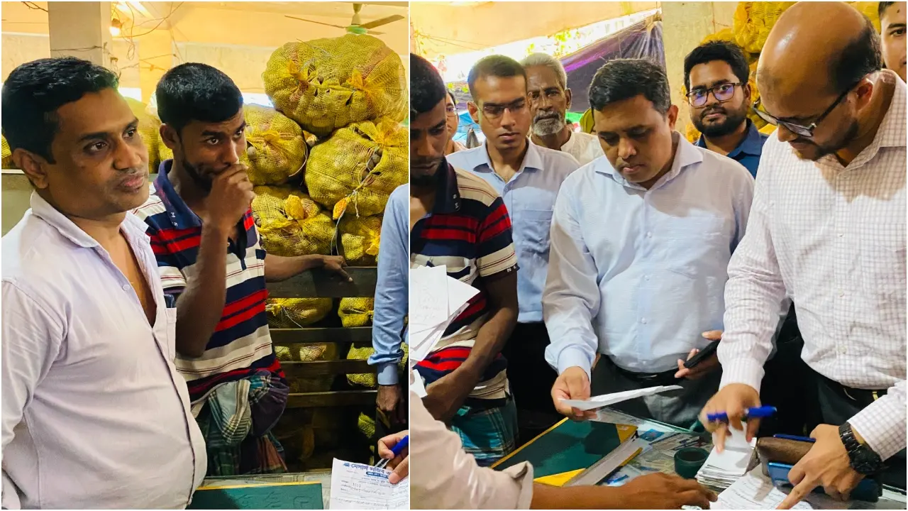 বাজারে বিশেষ টাস্কফোর্সের অভিযান, জরিমানা-হুশিয়ারি