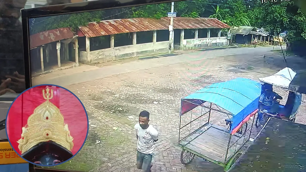 শ্যামনগরের কালী মন্দিরে নরেন্দ্র মোদির দেওয়া সোনার মুকুট চুরি