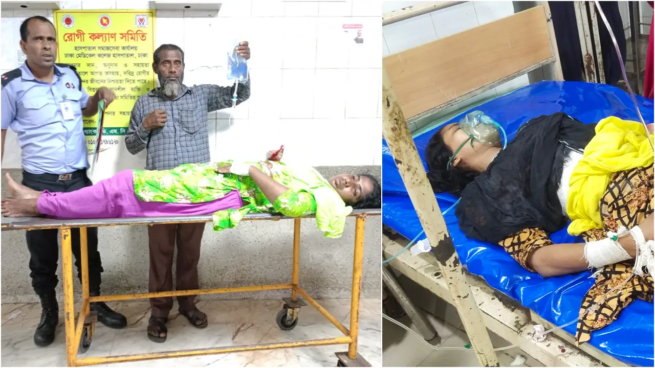 বকেয়া বেতনের দাবিতে আন্দোলনে নেমে গুলিবিদ্ধ দুই নারী শ্রমিক