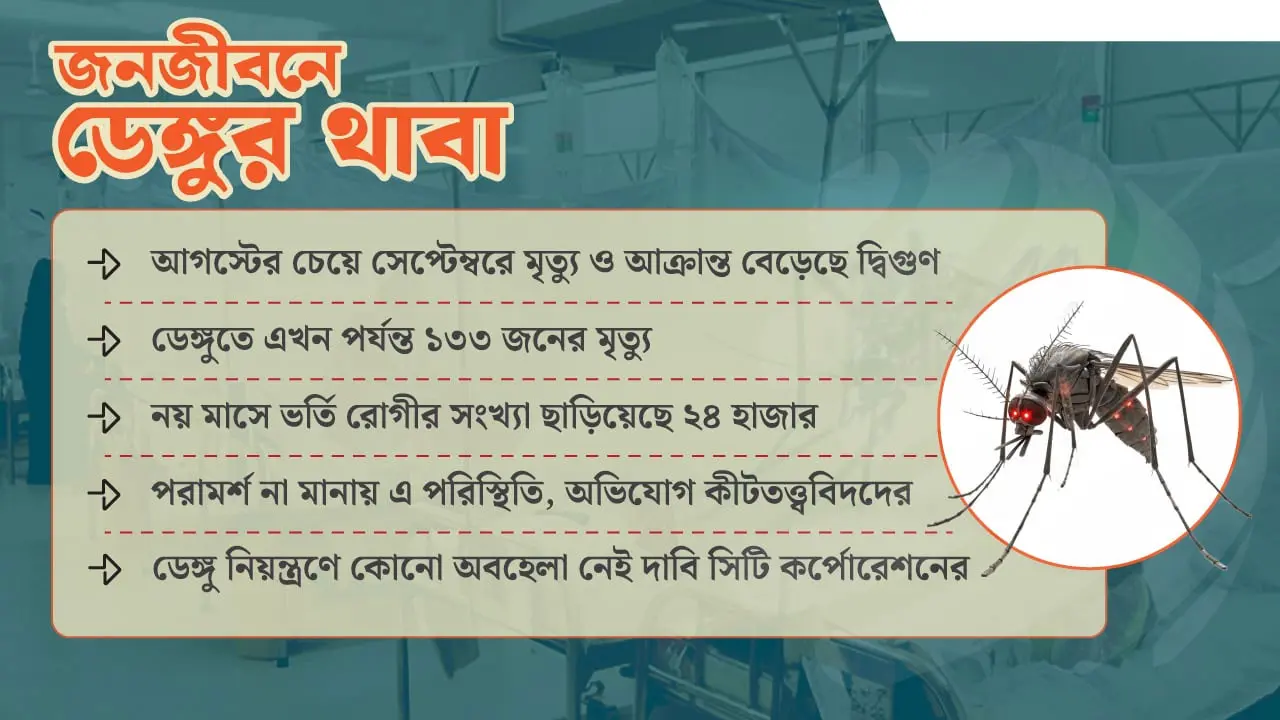 ভয়াবহ হচ্ছে ডেঙ্গু : আগাম সতর্কতার পরও নেই ‘অ্যাকশন’