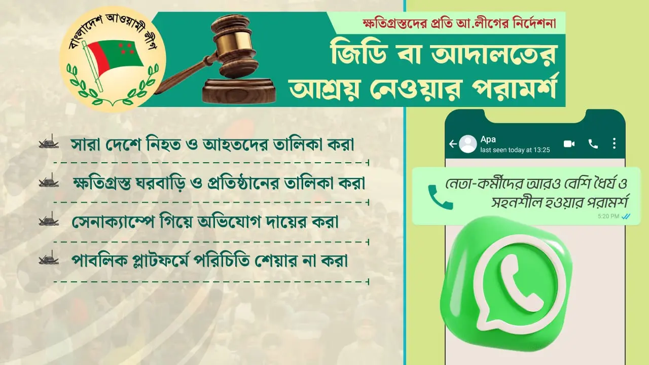 ‘ক্ষতিগ্রস্ত’ নেতাকর্মীদের তালিকা করবে আ.লীগ