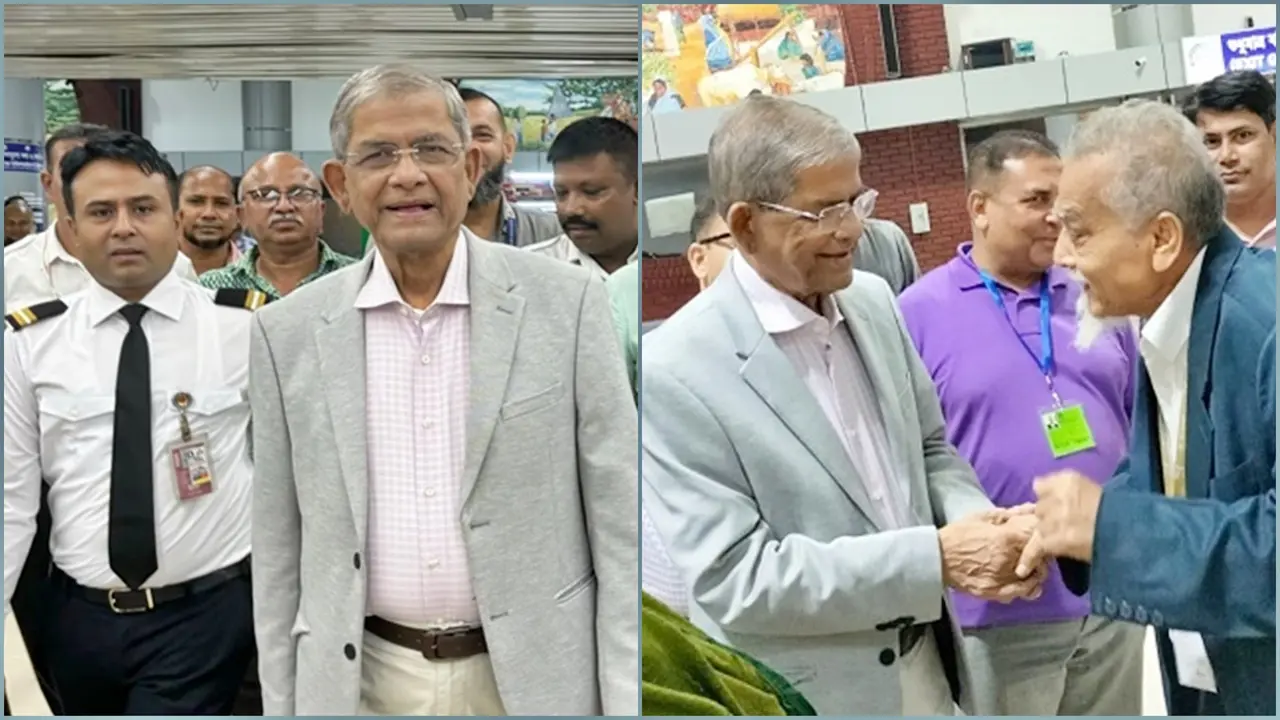 চিকিৎসার জন্য সিঙ্গাপুর গেলেন মির্জা ফখরুল
