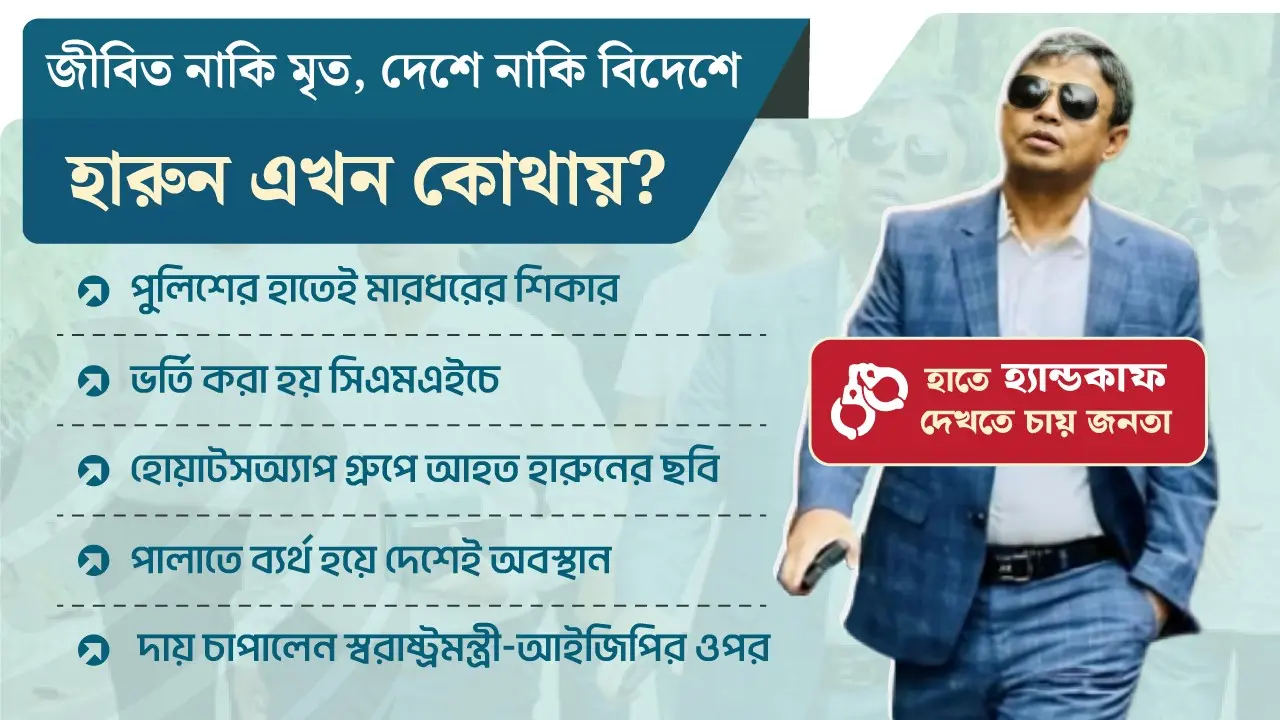 ‘ওয়ান ম্যান আর্মি’ হারুন এখন কোথায়?