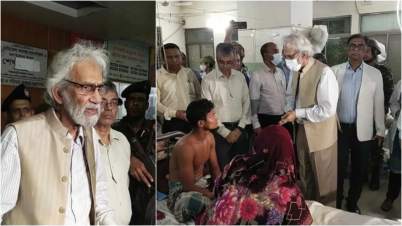 ডেঙ্গু রোগীদের চিকিৎসার খোঁজ নিতে ঢামেকে স্থানীয় সরকার উপদেষ্টা 
