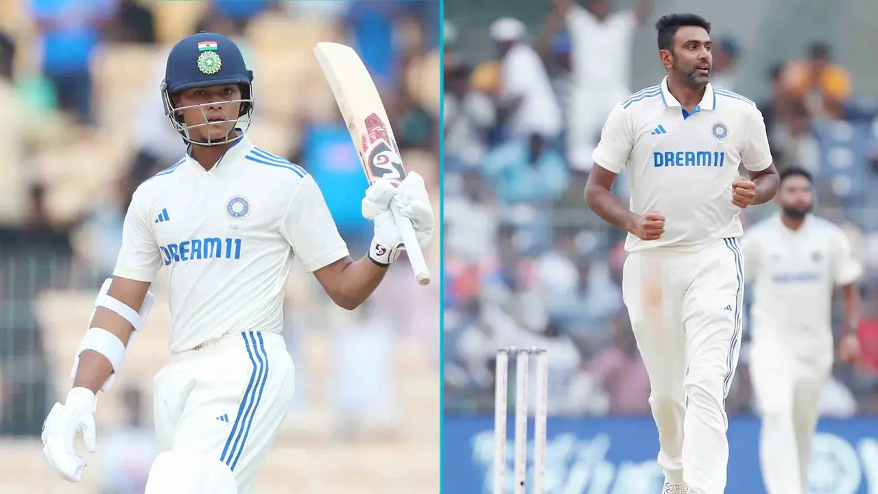চেন্নাই টেস্টে গাভাস্কারকে টপকালেন জয়সওয়াল, কুম্বলেকে অশ্বিন