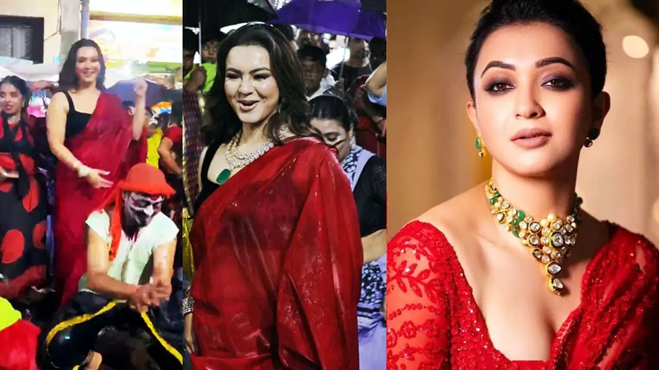 আচমকাই বৃষ্টিভেজা নিউ মার্কেটের ভিড়ে কৌশানীর নাচ
