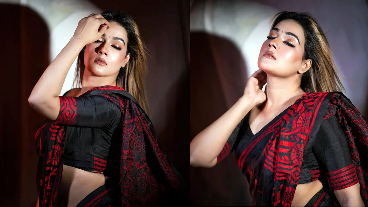 নেচে নেচেই ফটোশুট করেন মাহিয়া মাহি