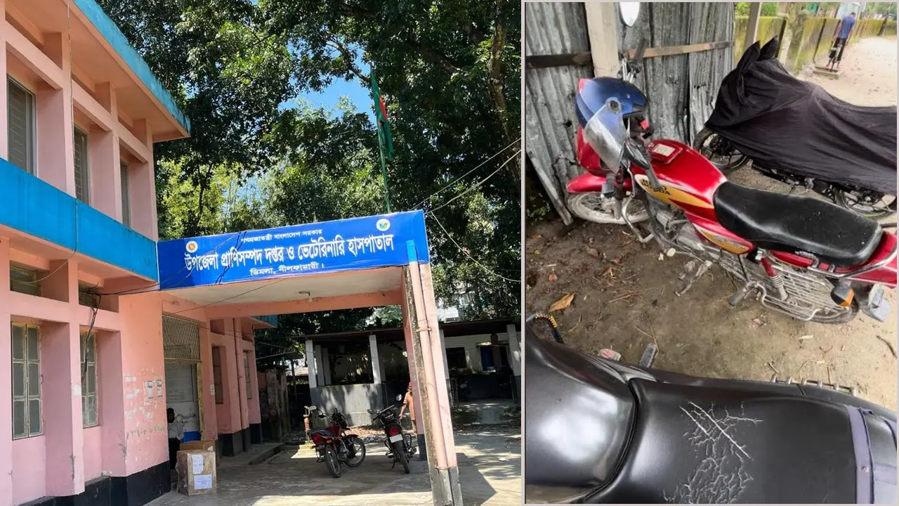 প্রাণিসম্পদ কর্মকর্তার সরকারি মোটরসাইকেল ব্যবহার করেন তার শ্যালক