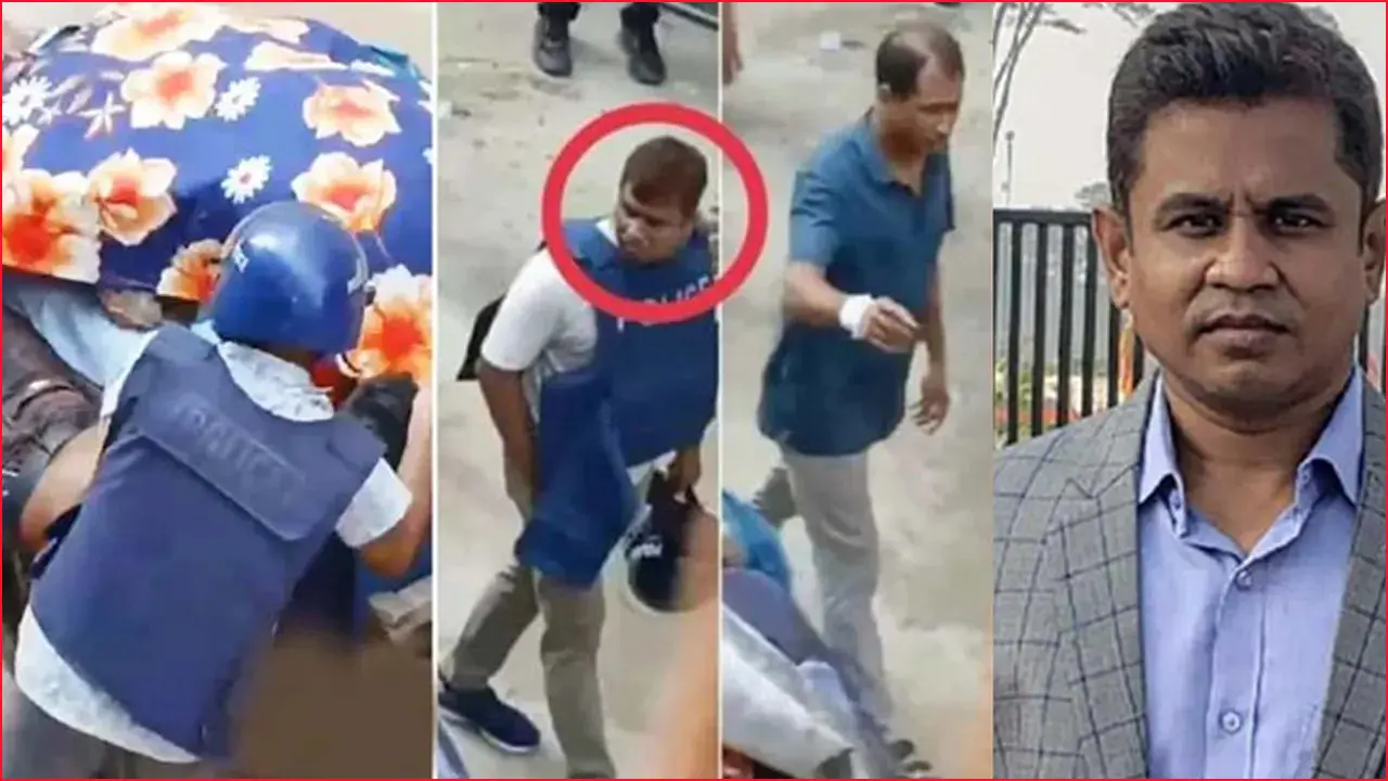 আশুলিয়ায় বর্বরতা চালানো পুলিশ কর্মকর্তা বরিশালের আ.লীগ নেতার ছেলে