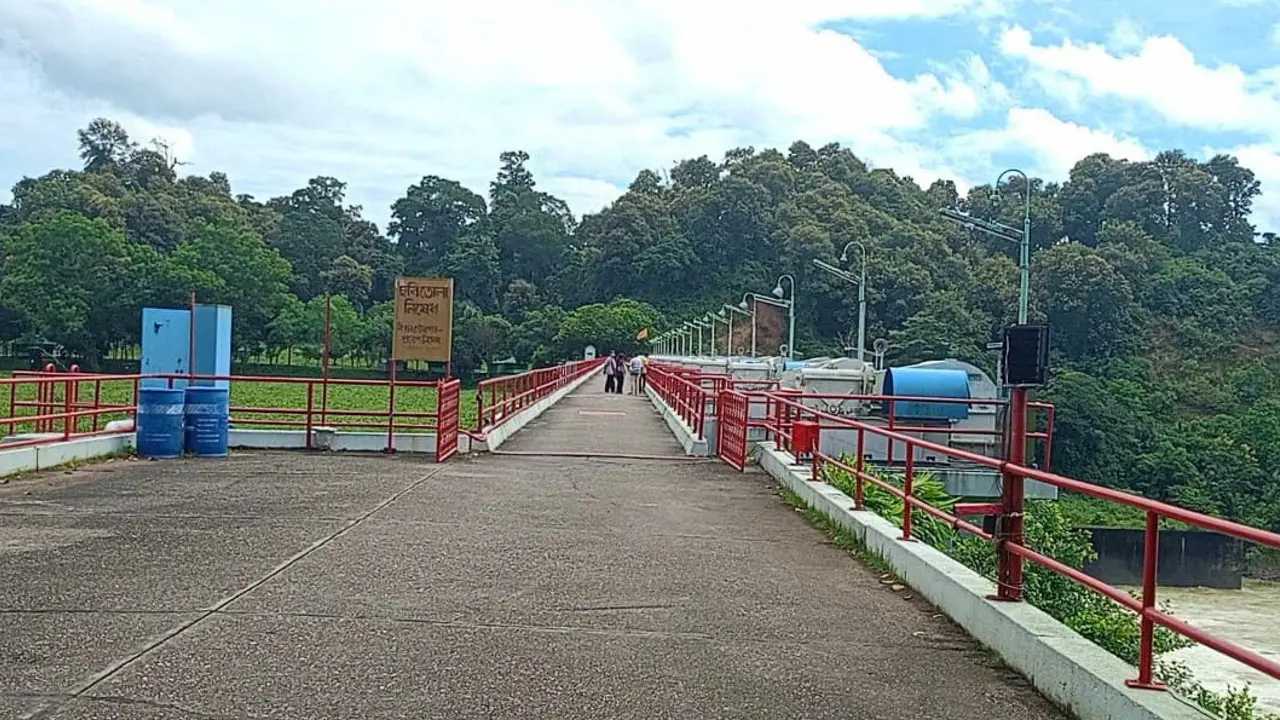 কাপ্তাই জলবিদ্যুৎ বাঁধের জলকপাটগুলো বন্ধ হলো