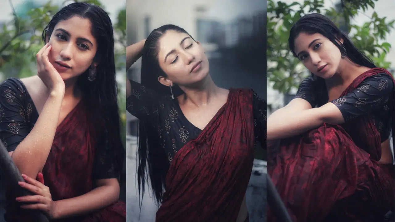 বৃষ্টির মাঝে উষ্ণতা ছড়াচ্ছেন সাফা কবির