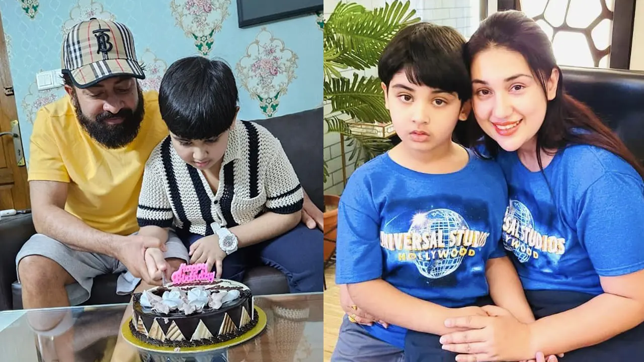 ছেলের জন্মদিনের কেক কাটলেন শাকিব, উচ্ছ্বসিত অপু
