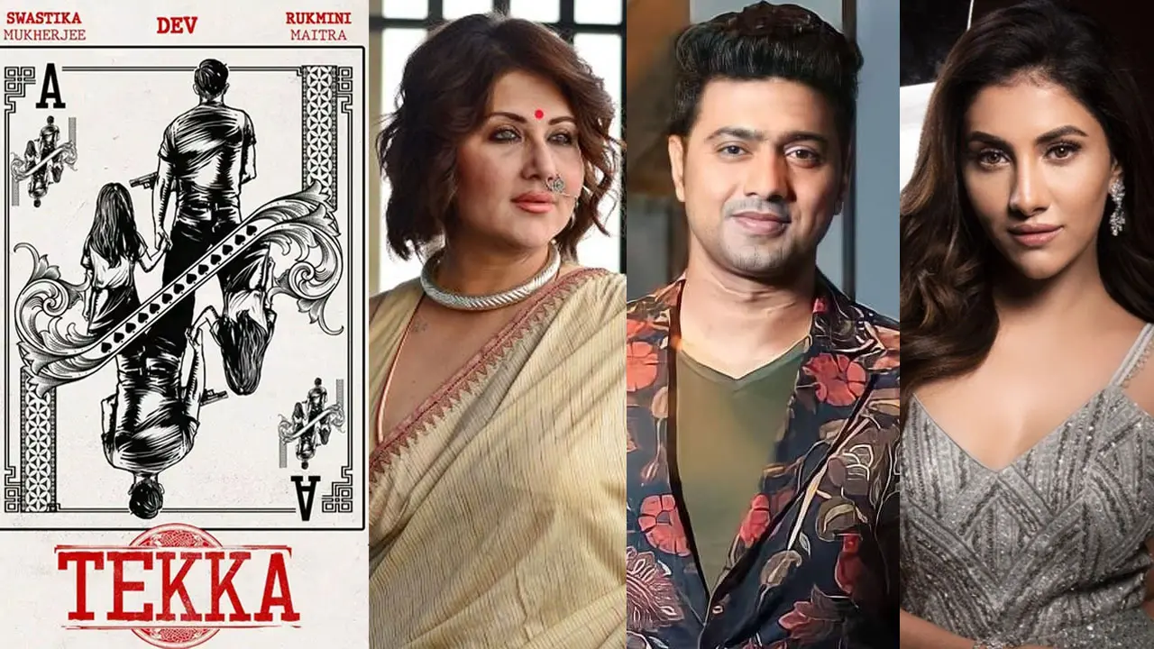 দেব-রুক্মিণীকে ‘টেক্কা’ দিতে অনবদ্য লুকে স্বস্তিকা