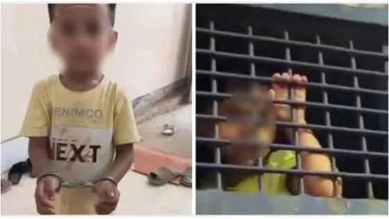 হাতকড়া পরানো ও প্রিজনভ্যানে থাকা শিশু এক নয়