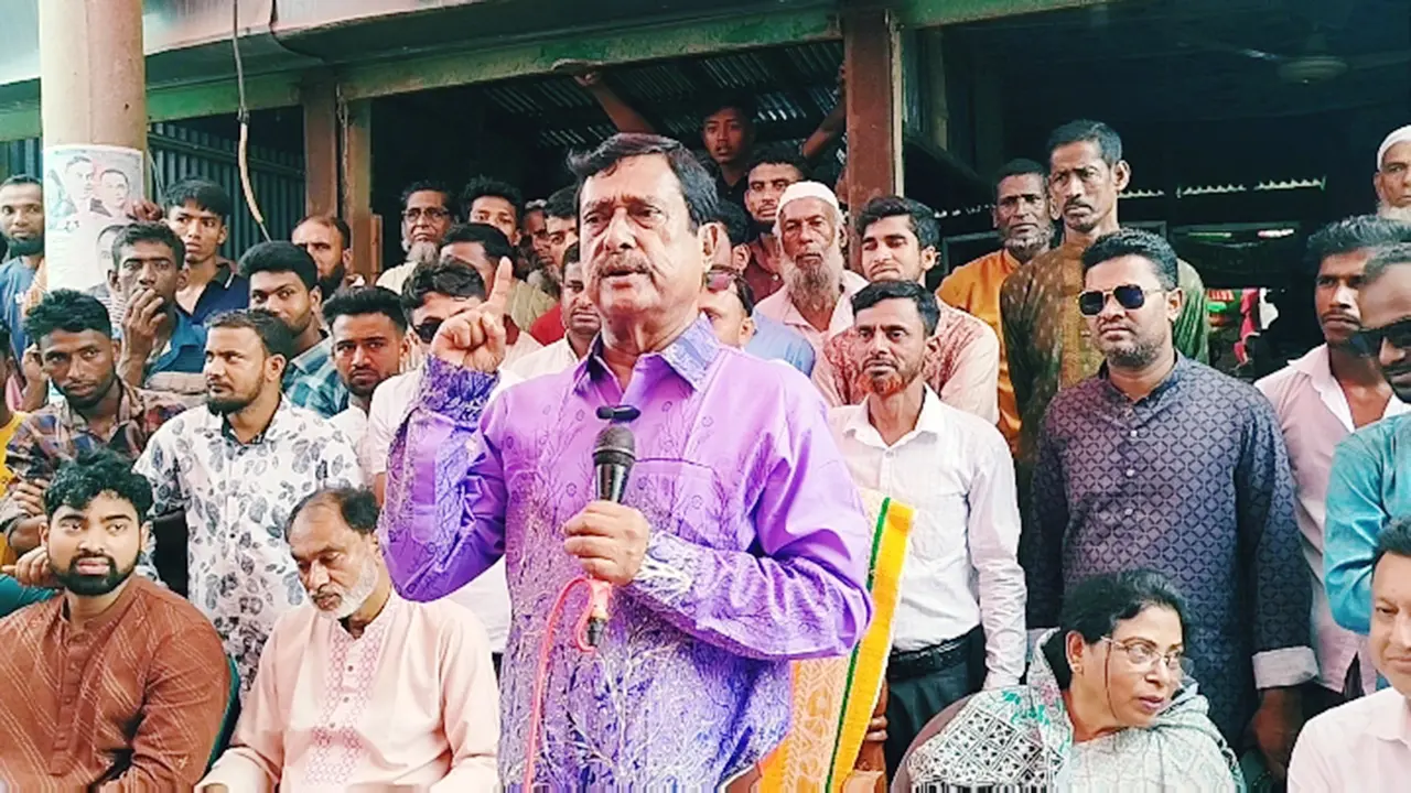 বাপ ডাইকা ইলেকশন দিয়া যাওন লাগবো : বিএনপি নেতা