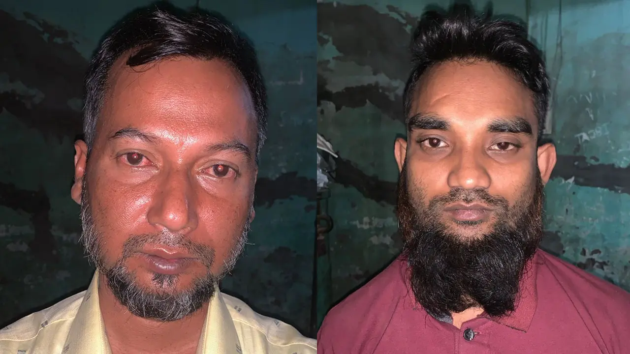 মদ্যপ অবস্থায় থানায় ঢুকে গালিগালাজ, যুবদলের দুই নেতা গ্রেপ্তার