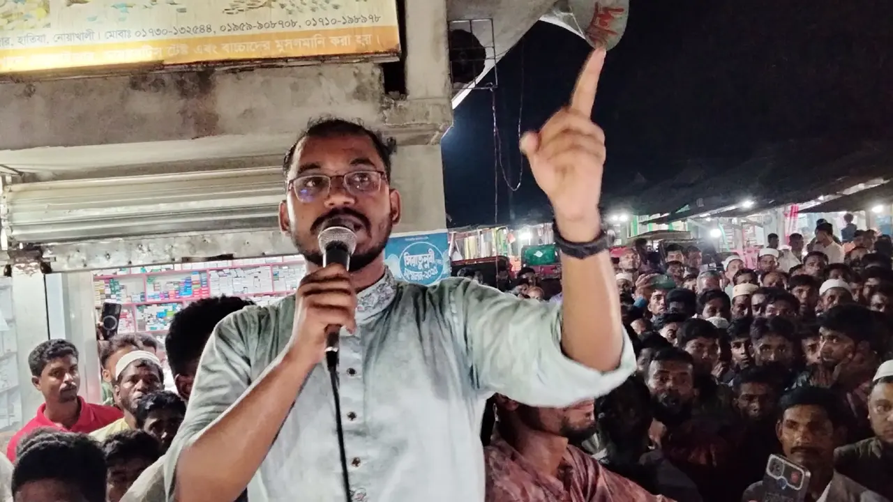হাতিয়ার মানুষের পকেটে যারা হাত বাড়াবে তাদের হাত ভেঙে দেব : মাসউদ