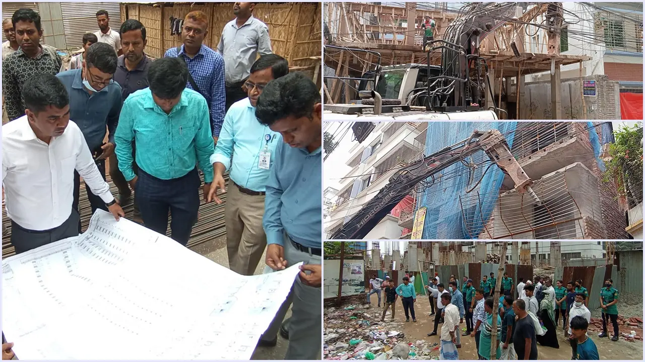 বনশ্রীতে ১১টি নির্মাণাধীন ভবনের বিদ্যুৎ সংযোগ বিচ্ছিন্ন ও জরিমানা