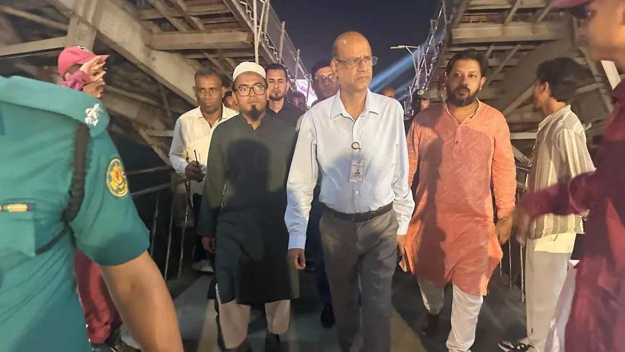 হাতিরঝিলে বৈশাখী মেলার প্রস্তুতি পরিদর্শনে রাজউক চেয়ারম্যান