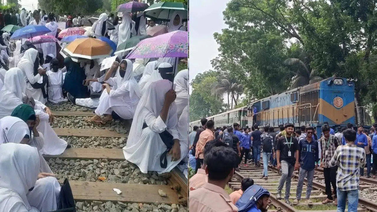 খুলনায় ট্রেন আটকে দিল শিক্ষার্থীরা, সারাদেশের সঙ্গে যোগাযোগ বন্ধ