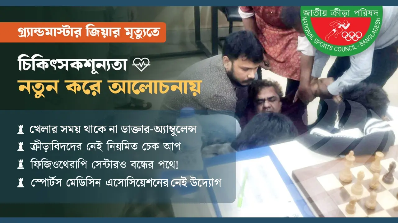 গ্র্যান্ডমাস্টার জিয়ার মৃত্যু ও ক্রীড়াঙ্গনের ‘রুগ্ন’ চিকিৎসা ব্যবস্থা
