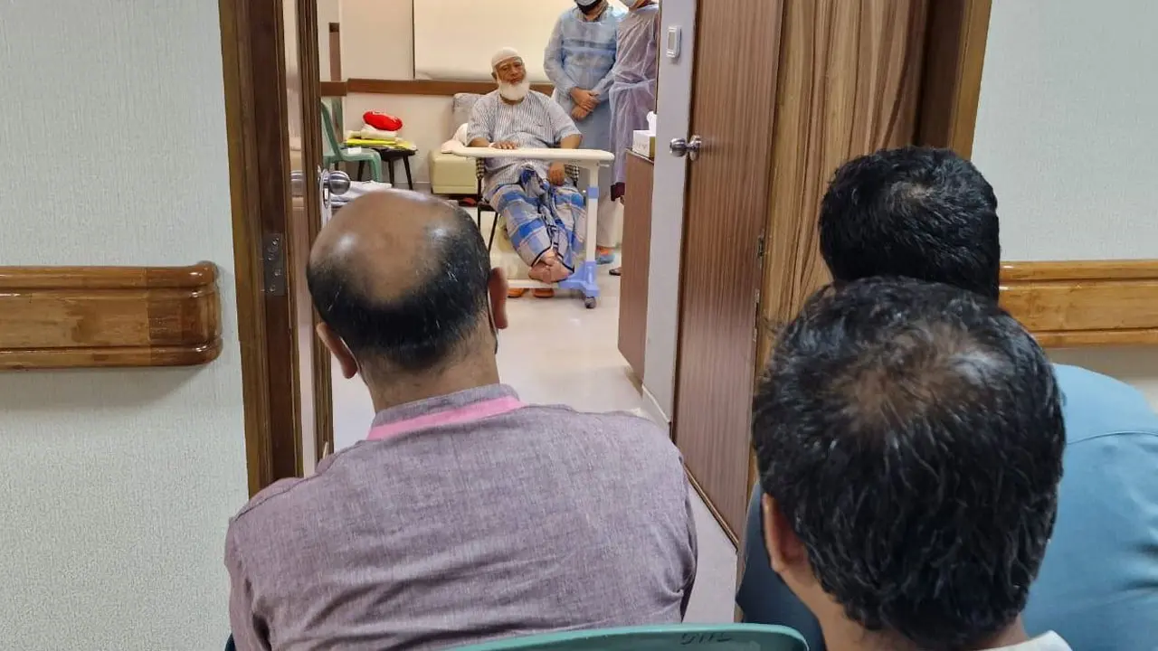 চিকিৎসাধীন জামায়াতের আমিরের সঙ্গে দেখা করলেন এবি পার্টির নেতারা