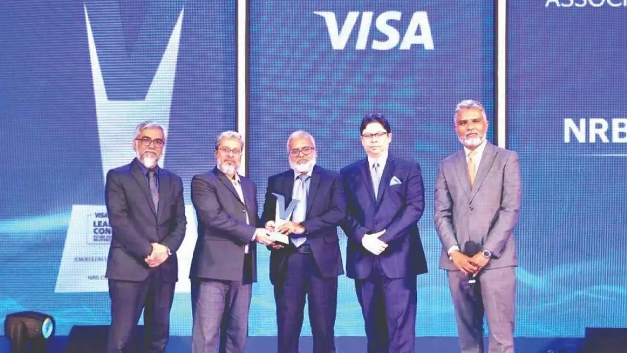 ভিসা এক্সিলেন্স অ্যাওয়ার্ড-২০২৫ পেল এনআরবিসি ব্যাংক