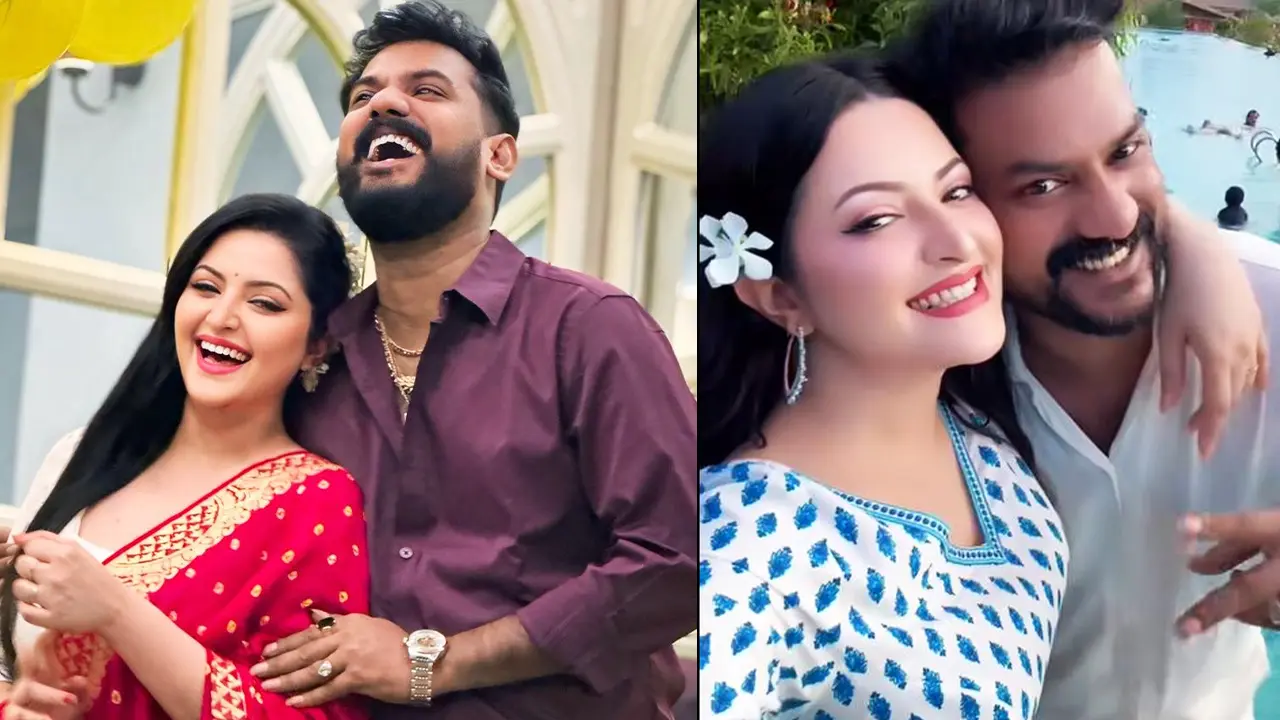 সহকর্মীকে নিয়ে পরীমণির খুনসুটি