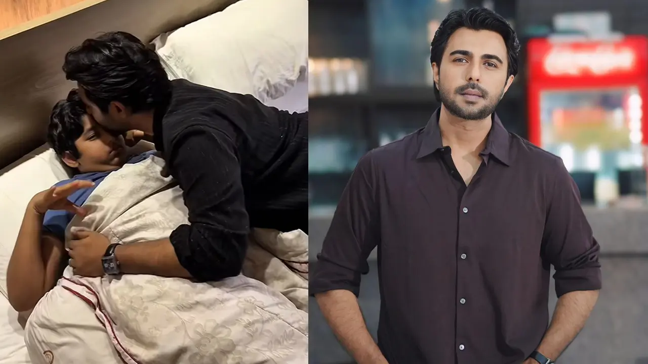 অপূর্বকে জড়িয়ে ধরে ছেলে আয়াশের কান্না