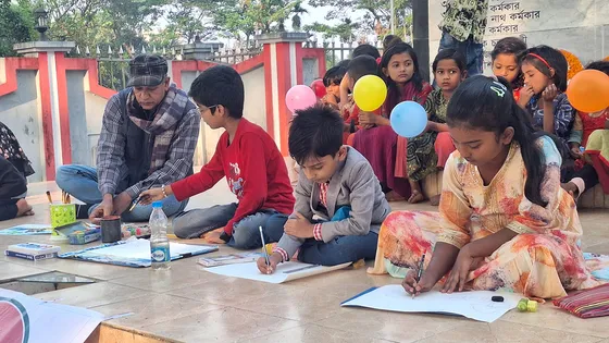 বরগুনায় হানাদারমুক্ত দিবসে মুক্তিযুদ্ধের ইতিহাস শুনলো শিশুরা