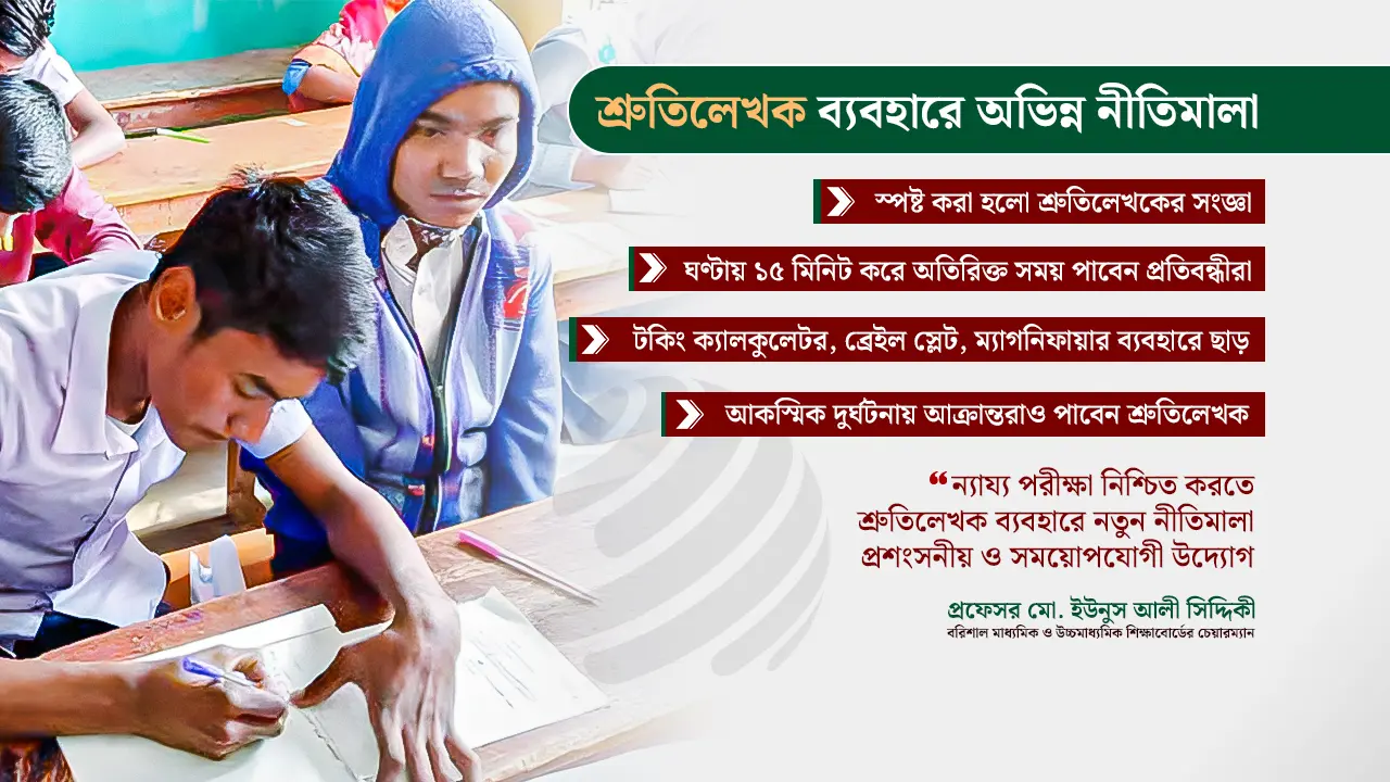 ‘শ্রুতিলেখক’ কে হতে পারবেন, স্পষ্ট করে নীতিমালা জারি