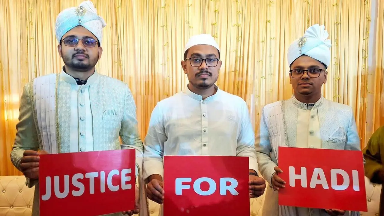 বিয়েতেও হাদি হত্যার বিচার চাইলেন ডাকসুর জিএস-এজিএস