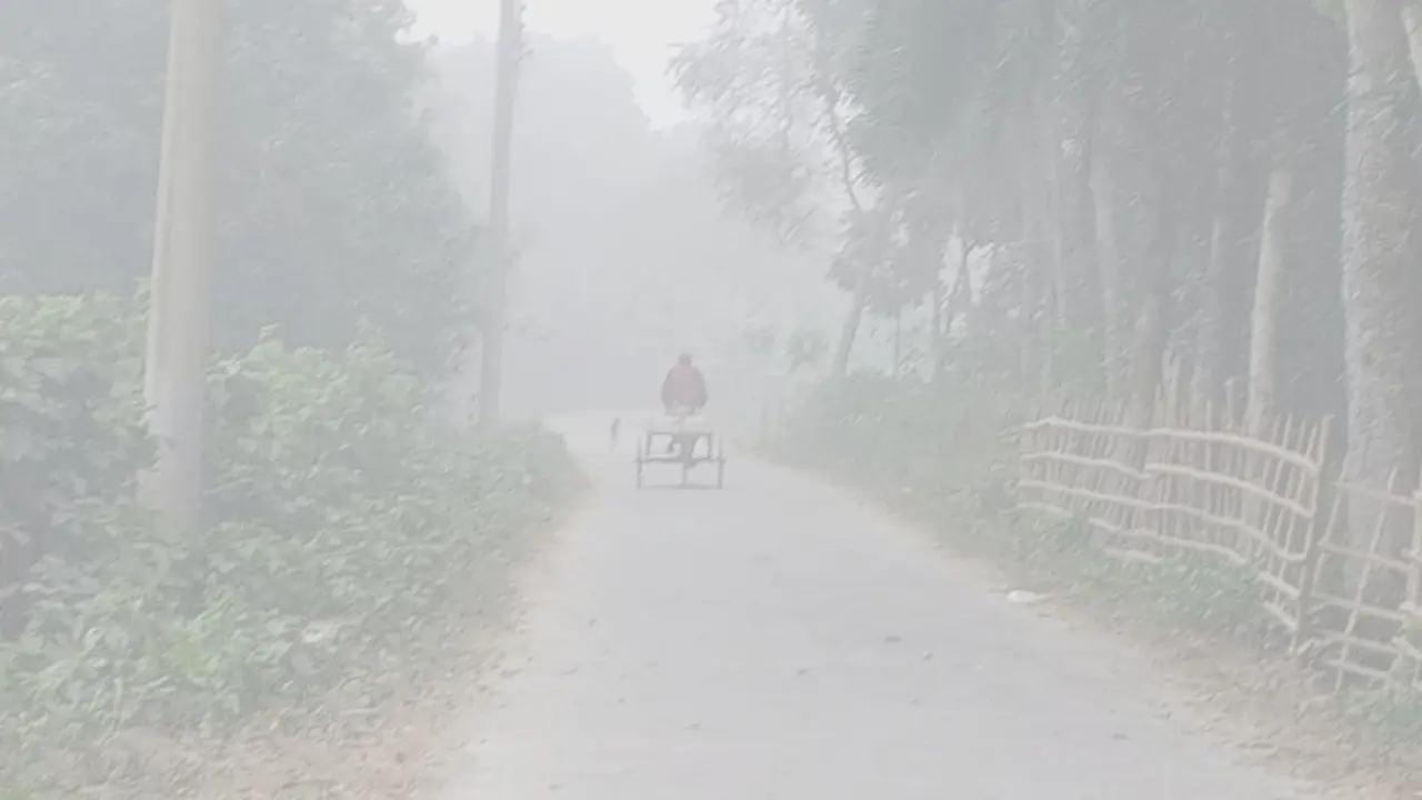 ৯ ডিগ্রিতে নামল চুয়াডাঙ্গার তাপমাত্রা, ঘন কুয়াশায় বিপর্যস্ত জনজীবন