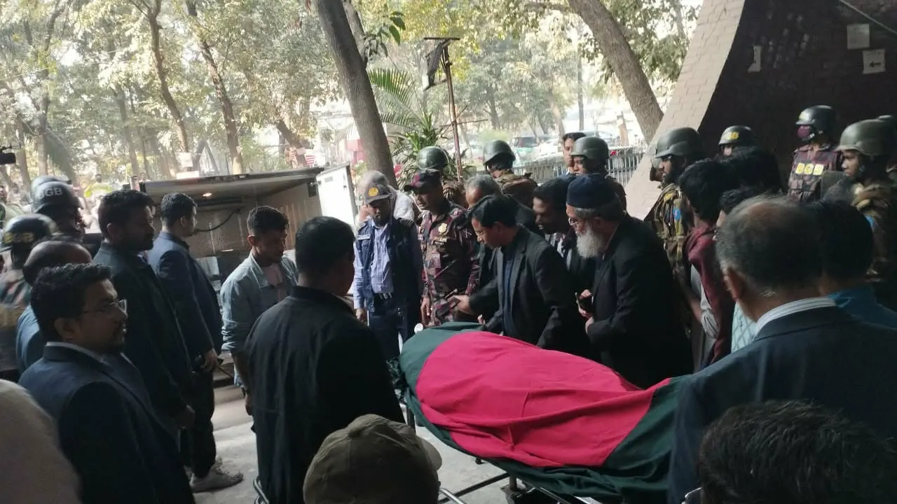 সোহরাওয়ার্দী হাসপাতালে হাদির মরদেহ, করা হচ্ছে ময়নাতদন্ত