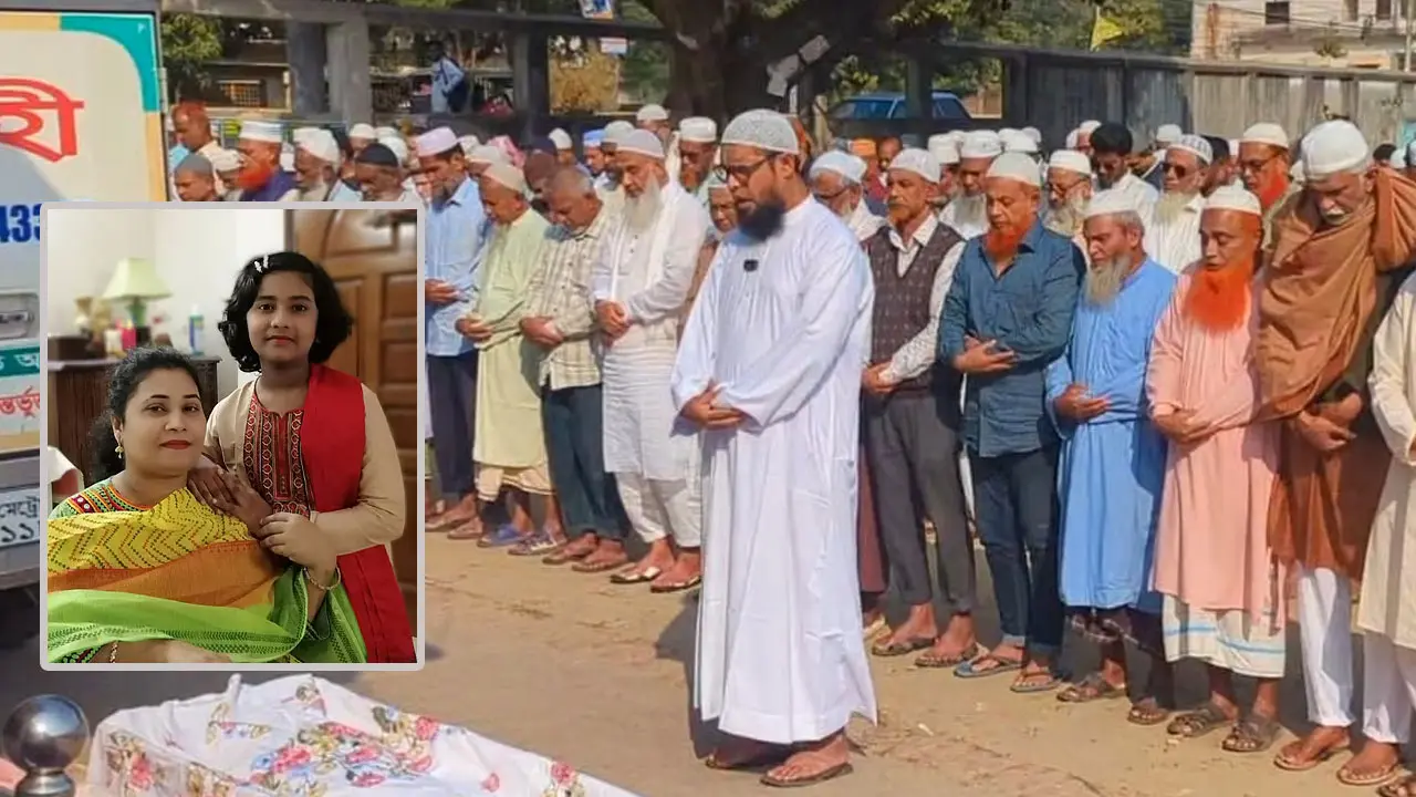 মোহাম্মদপুরে খুন হওয়া মা-মেয়েকে নিজ এলাকায় দাফন 