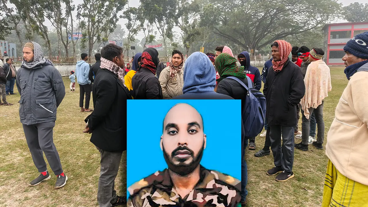 নাটোরে শহীদ মাসুদ রানার মরদেহের অপেক্ষায় স্বজনরা
